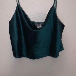 Silk crop top